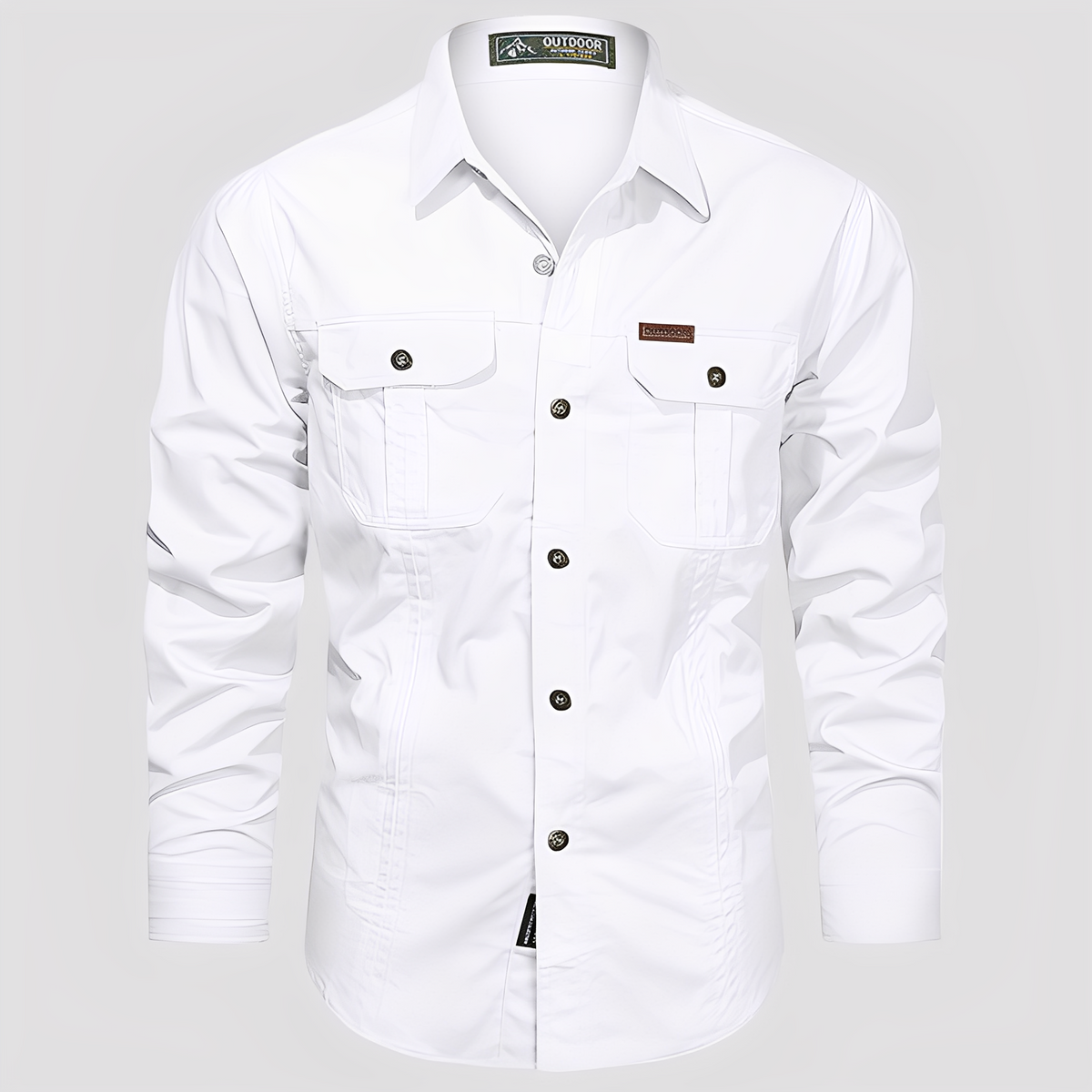 Ranulph - Chemise Cargo à Manches Longues pour Hommes