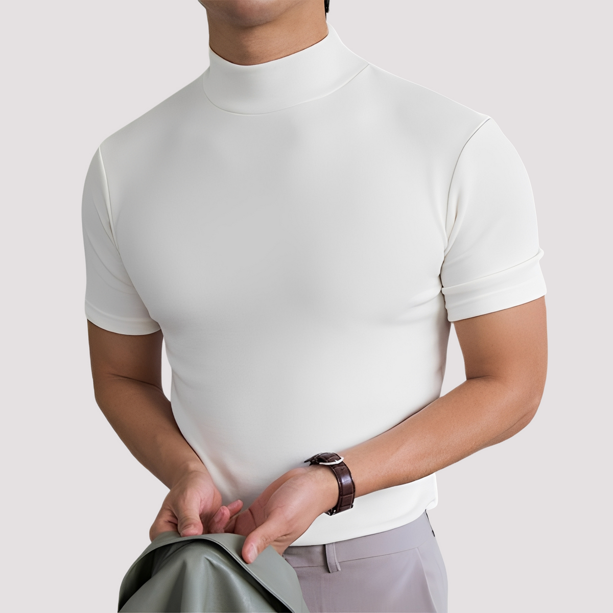 Alfie - T-shirt élégant et ajusté pour hommes