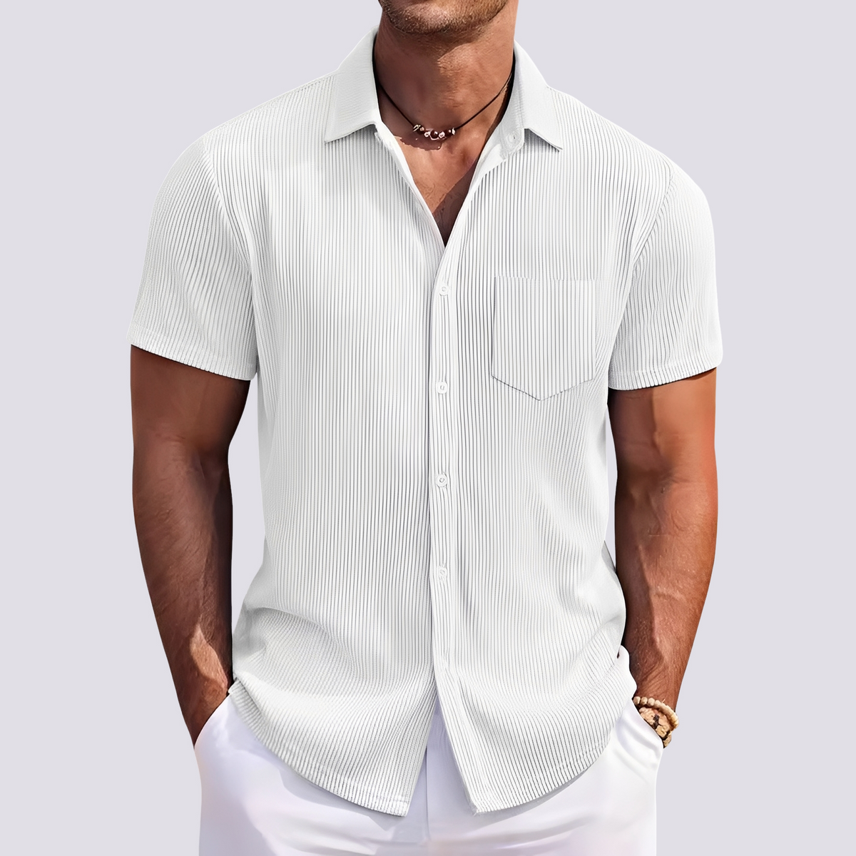James - Chemise à rayures élégante pour hommes