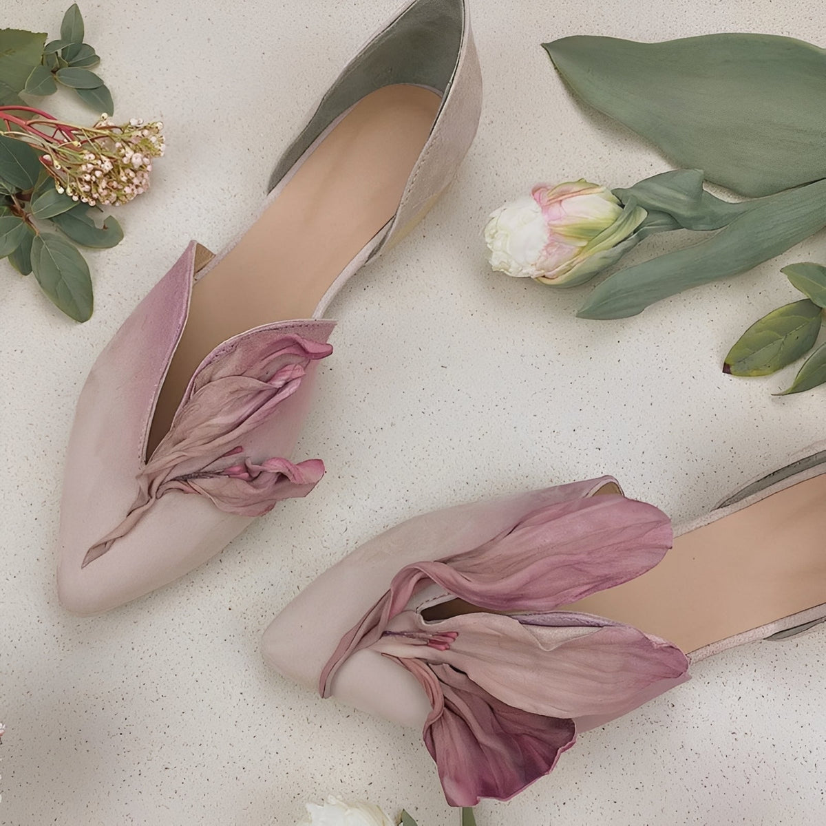 Jennifer - Ballerines élégantes pour femmes avec motif floral