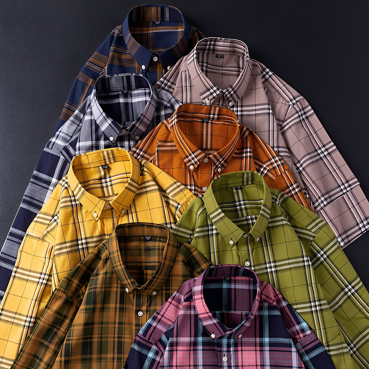Aldrine - Chemise décontractée à manches longues pour homme