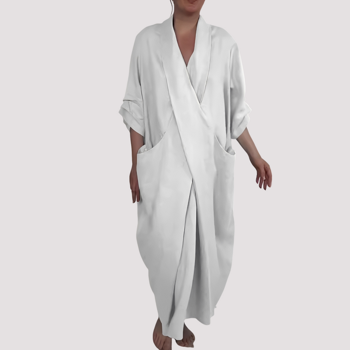 Alicia - Robe longue évasée avec poche pour femmes