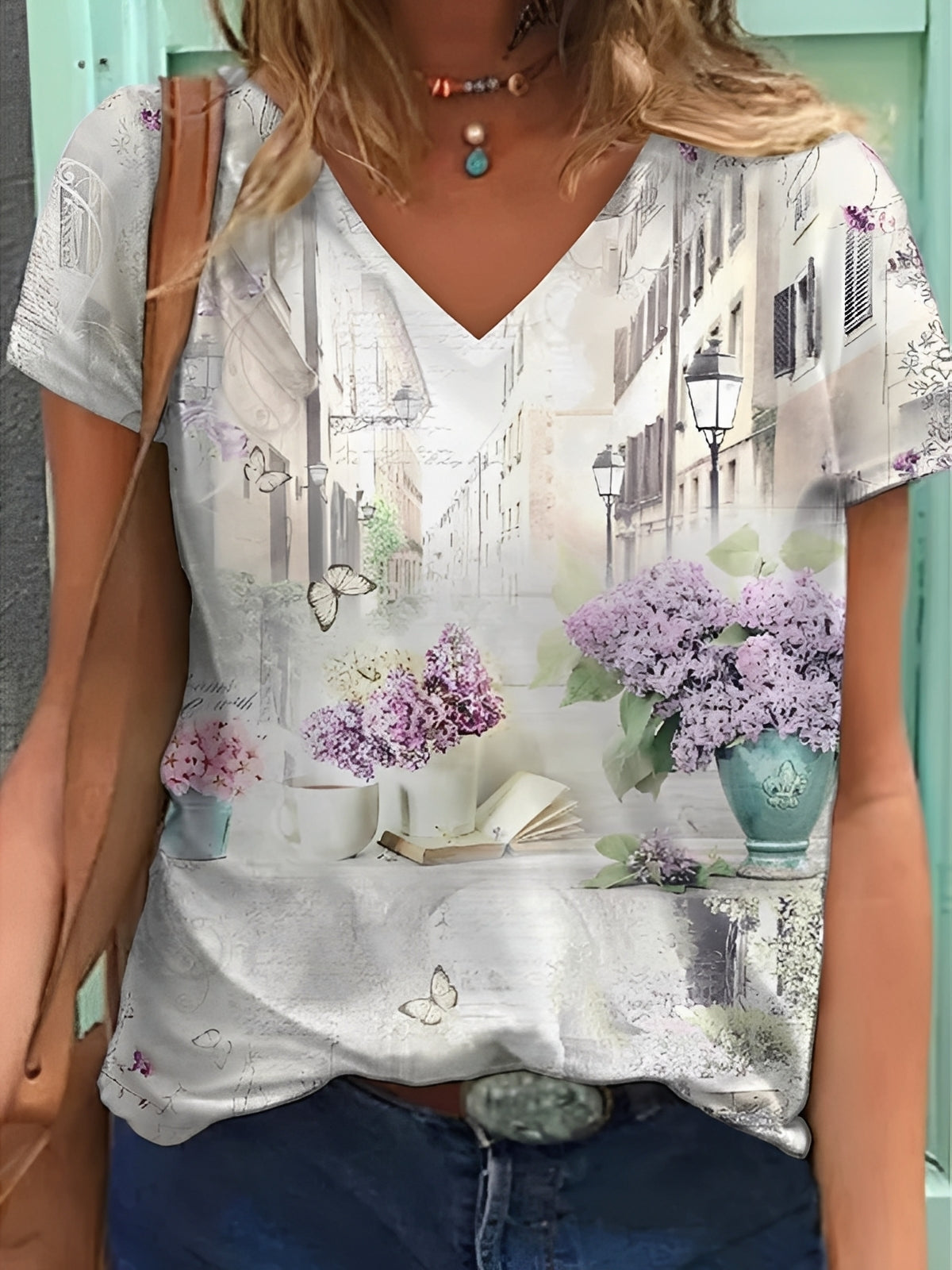 Niki - Haut chic avec des motifs floraux pour femmes