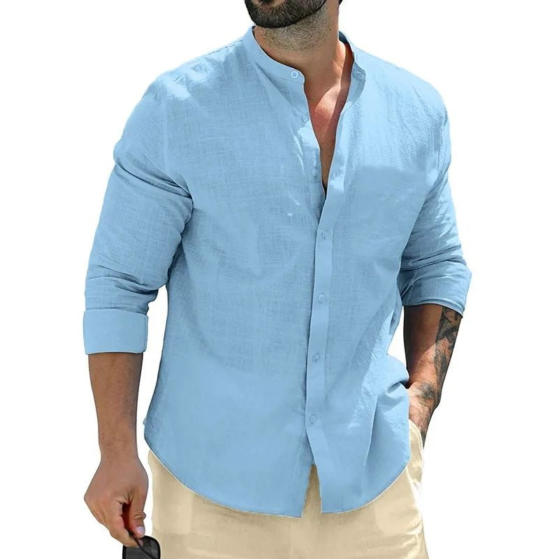 Dominic - Chemise décontractée à manches longues pour hommes