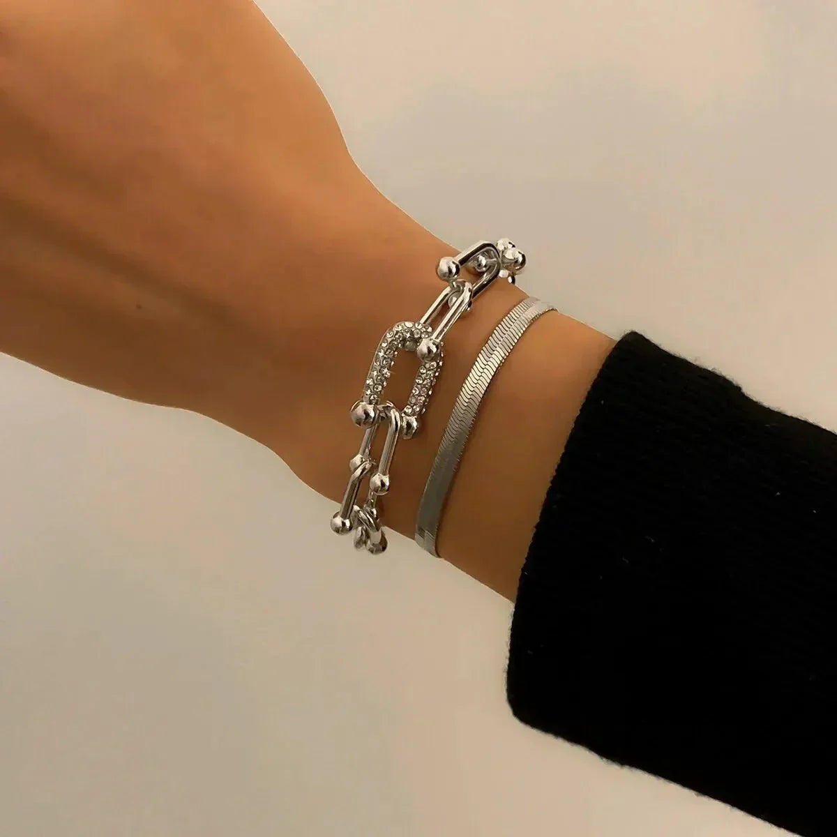 Maelys – Ensemble de Bracelets Chaîne & Serpent