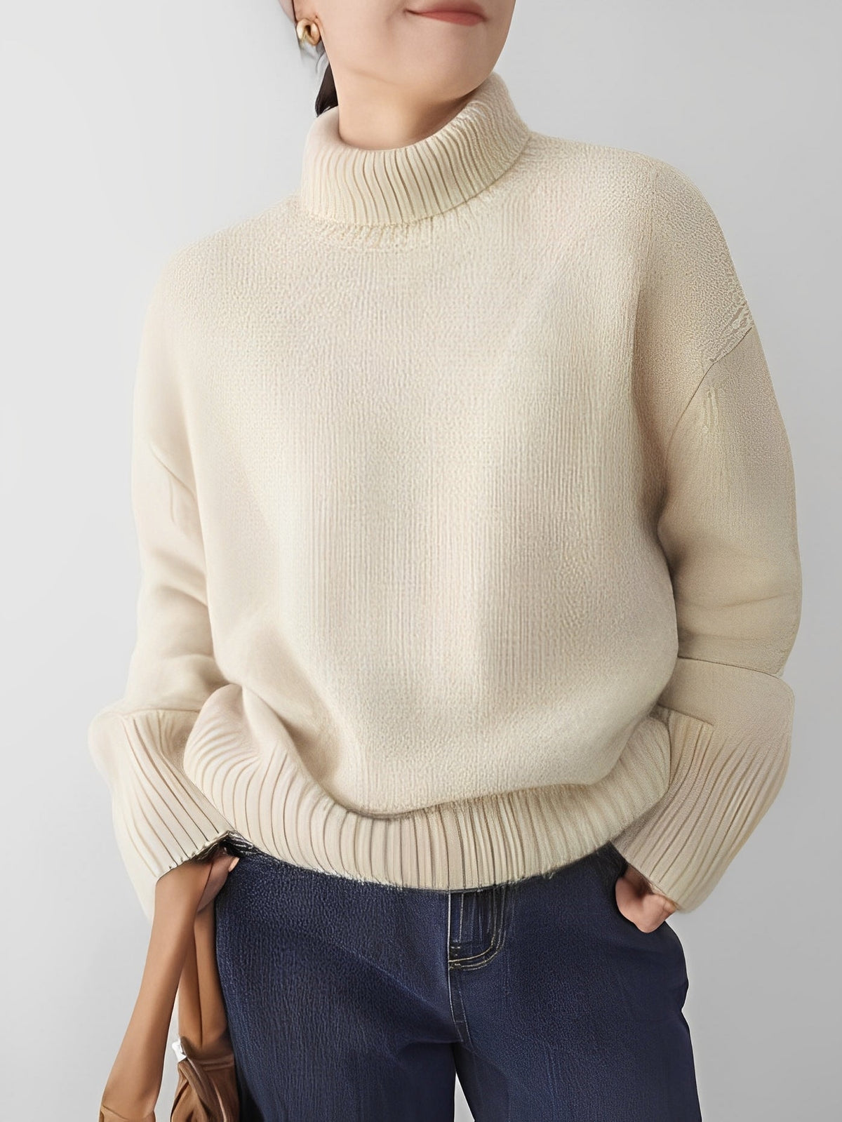 Yvette - Pull col roulé pour femmes
