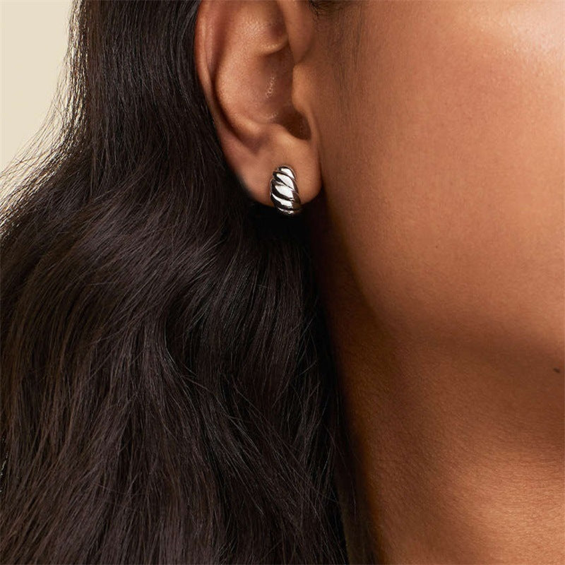 Ellie – Boucles d'oreilles croissant en or