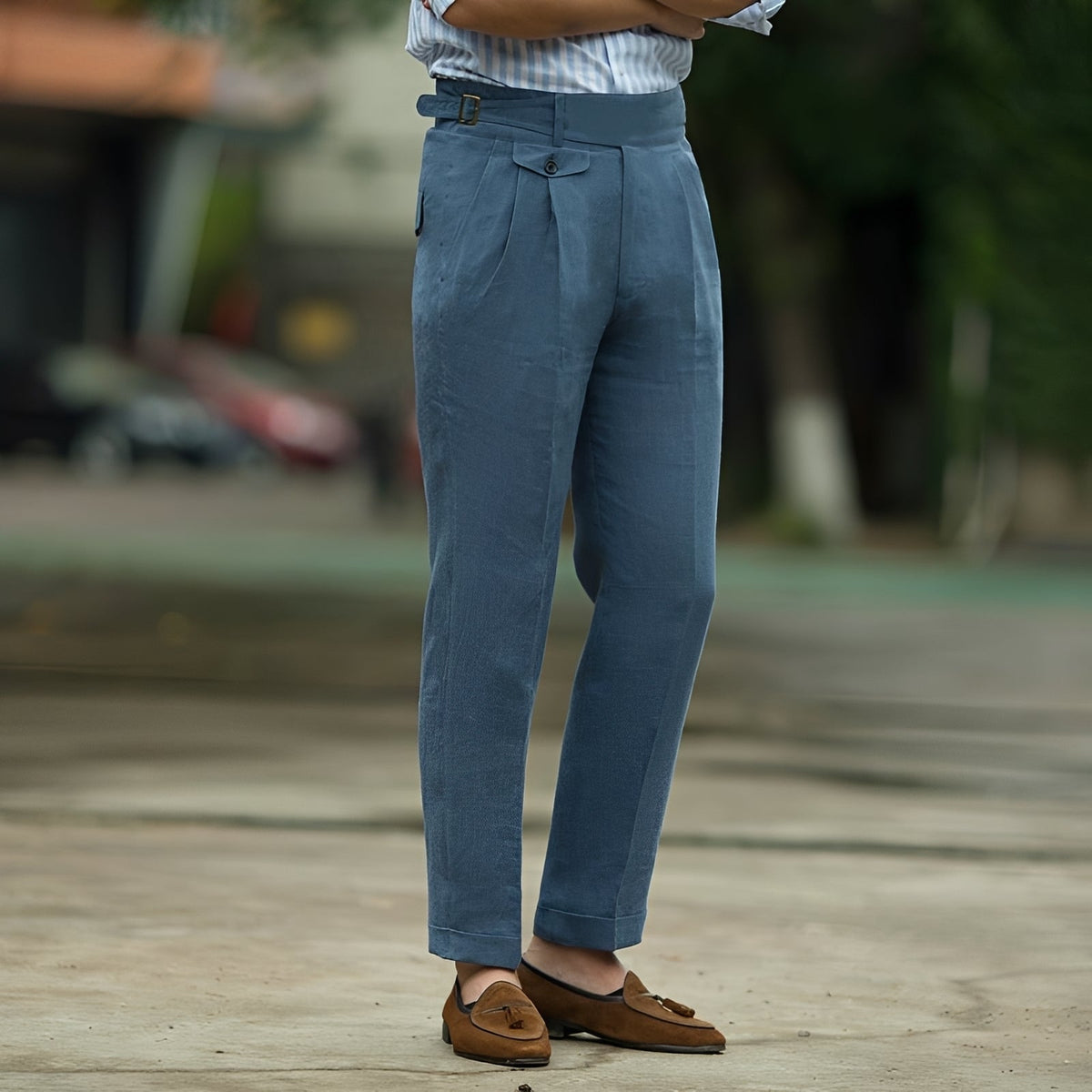 Randall - Pantalon Formelle à Taille Haute
