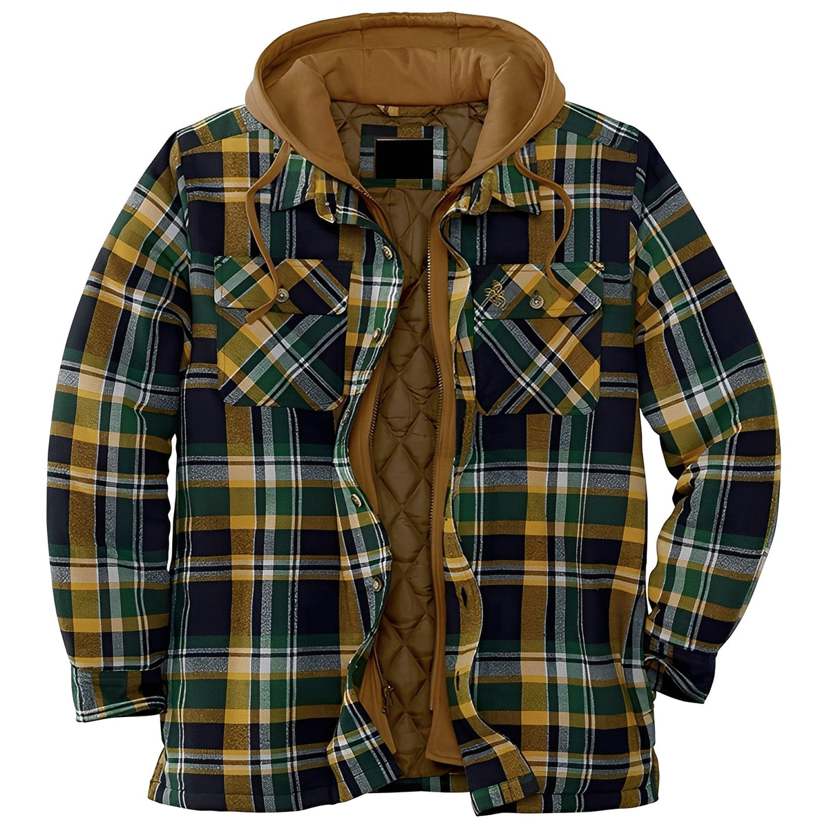 Flynn - Veste à carreaux classique avec capuche