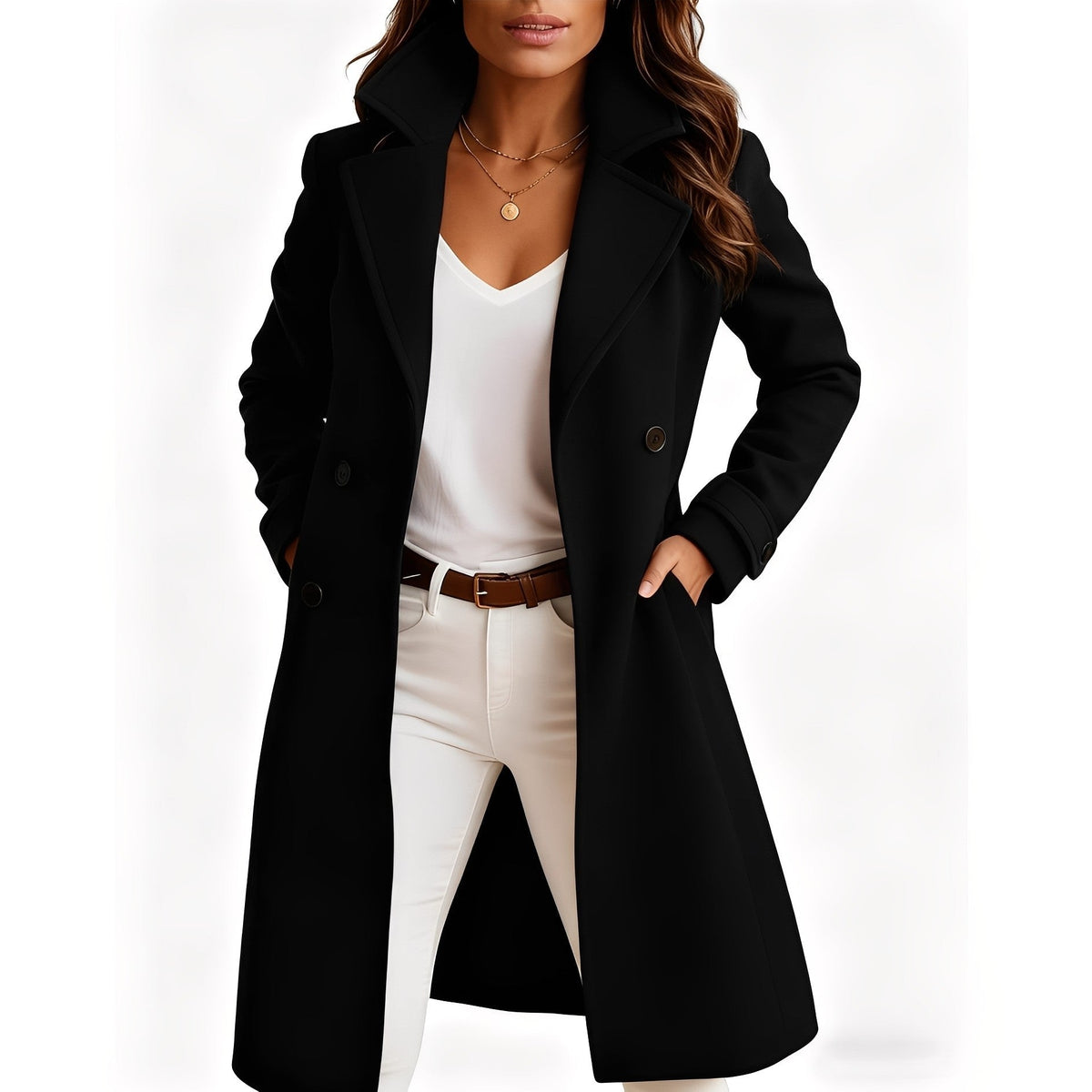 Camille - Manteau Élégant pour Femmes avec Poches