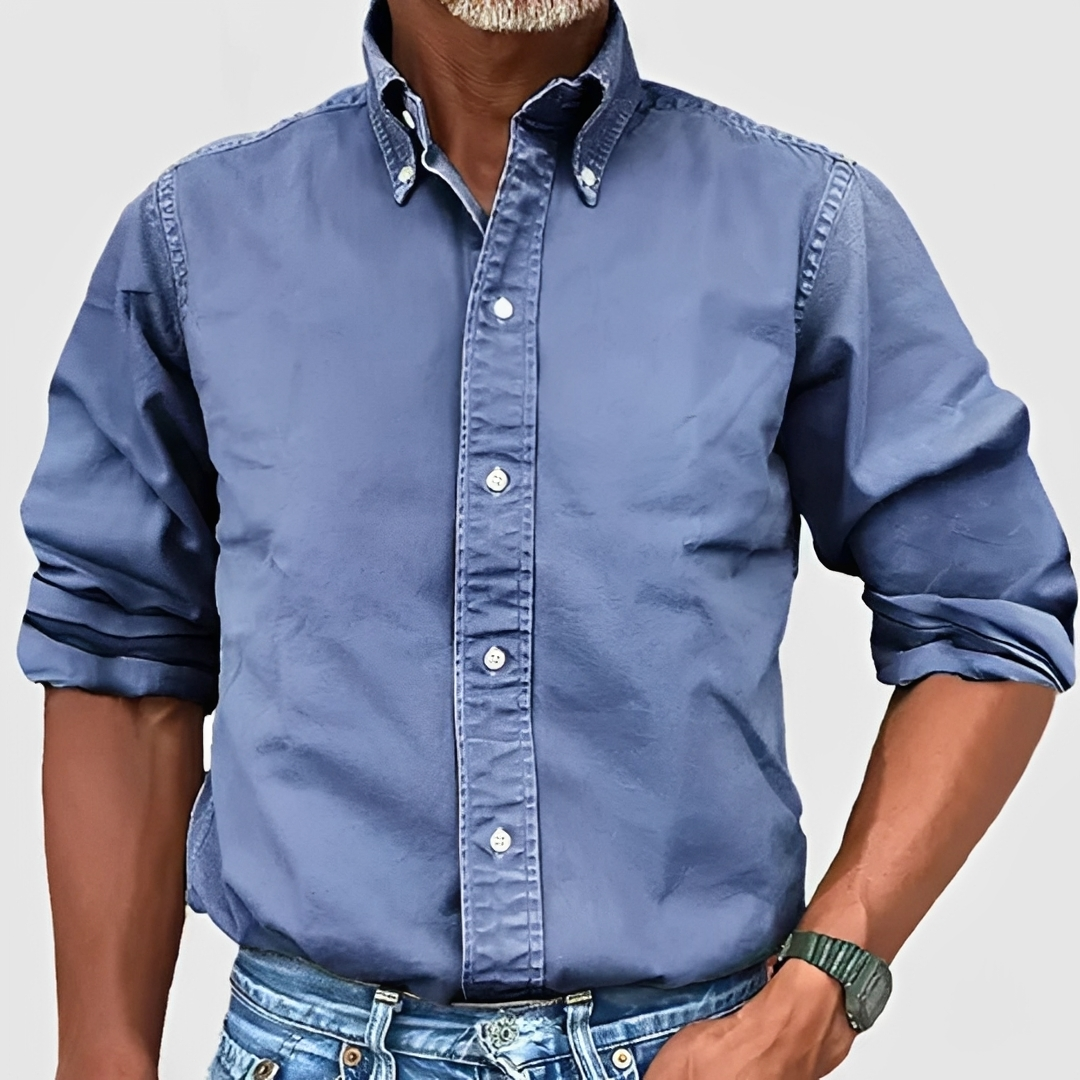 Edmond - Chemise classique à manches longues pour homme