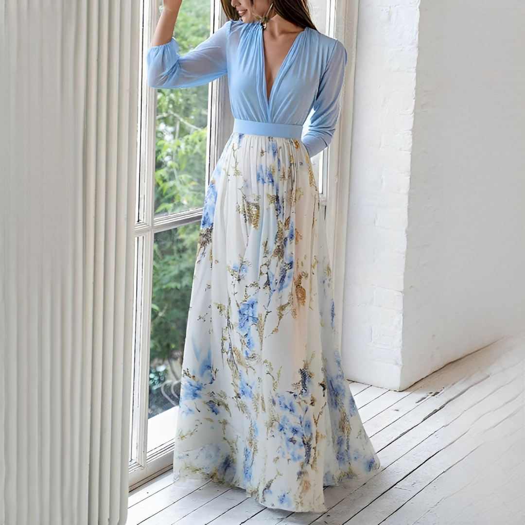 Mitchellie - Robe chic à décolleté en V pour femme