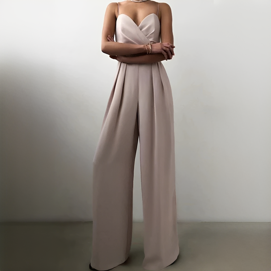 Glysha - Combinaison chic à jambes larges pour femme