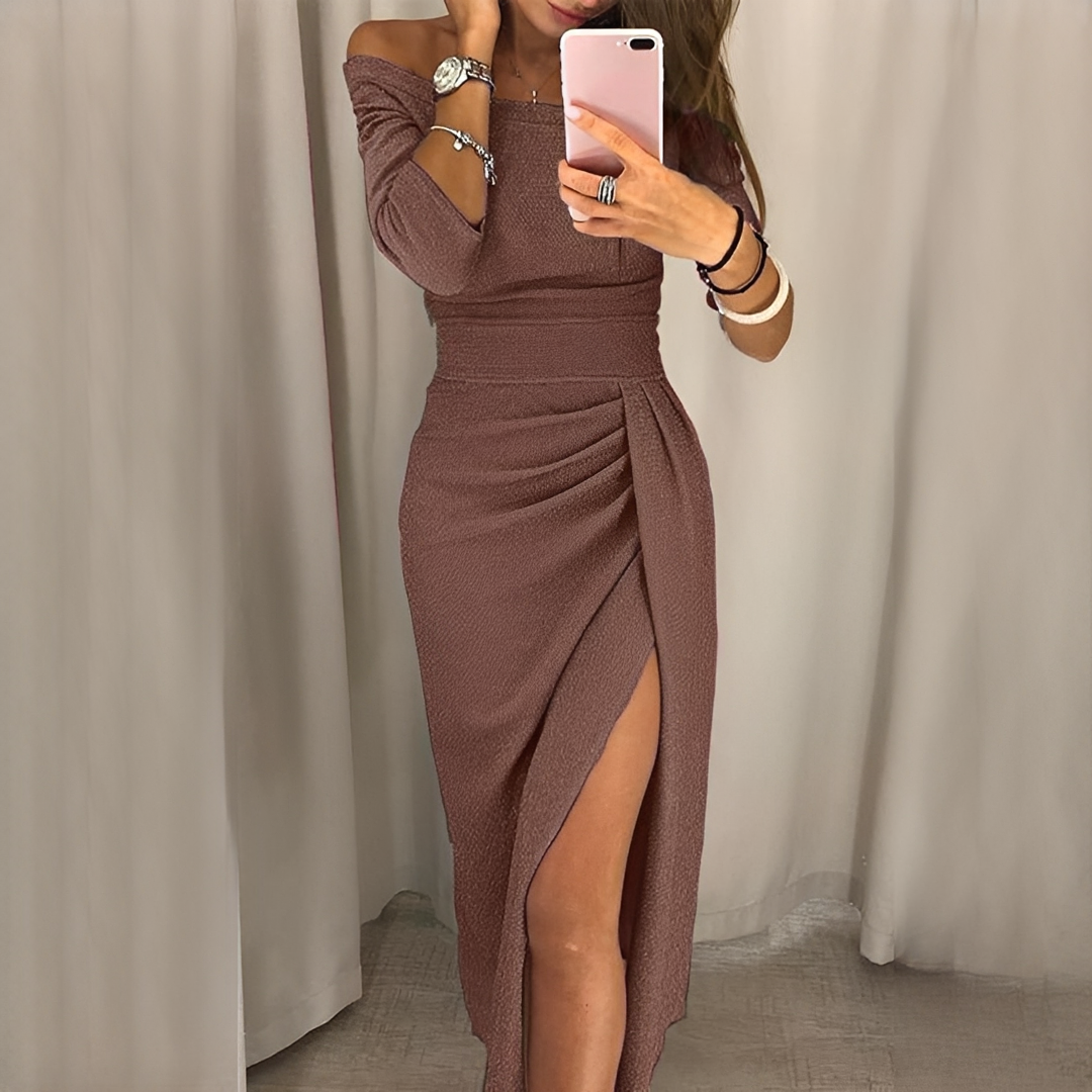 Cristy - Robe chic à épaules nues pour femme