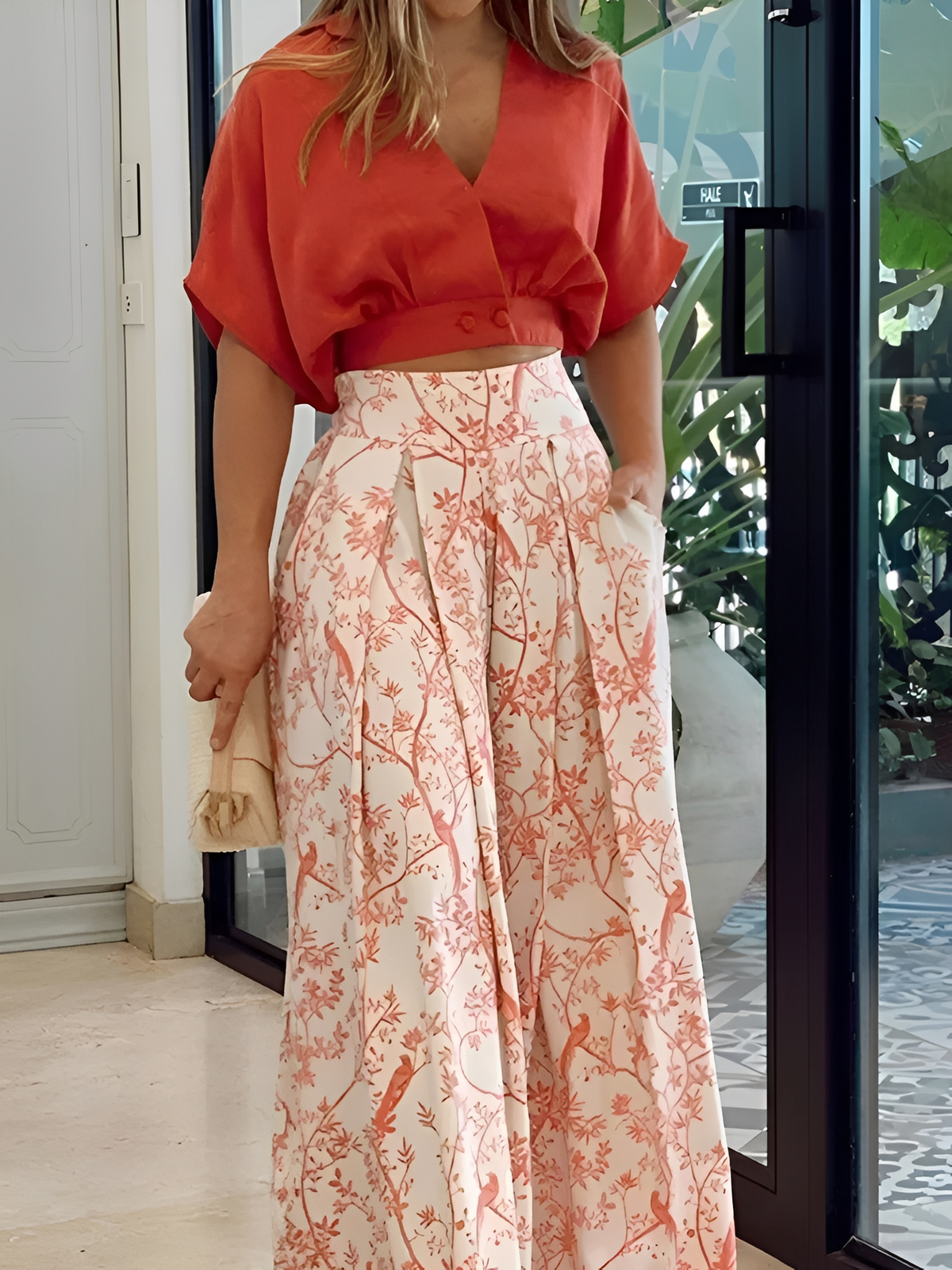 Hennie - Ensemble léger et ample avec motif pour femmes