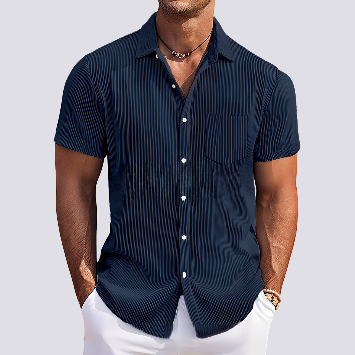 James - Chemise à rayures élégante pour hommes