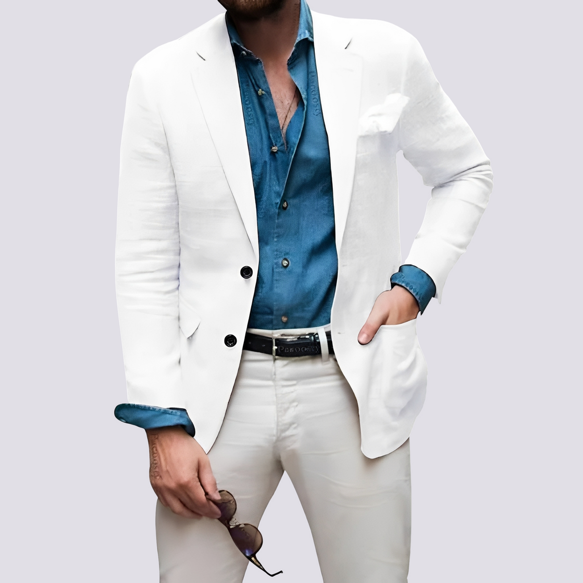 Glenn - Veste raffinée pour hommes avec boutons