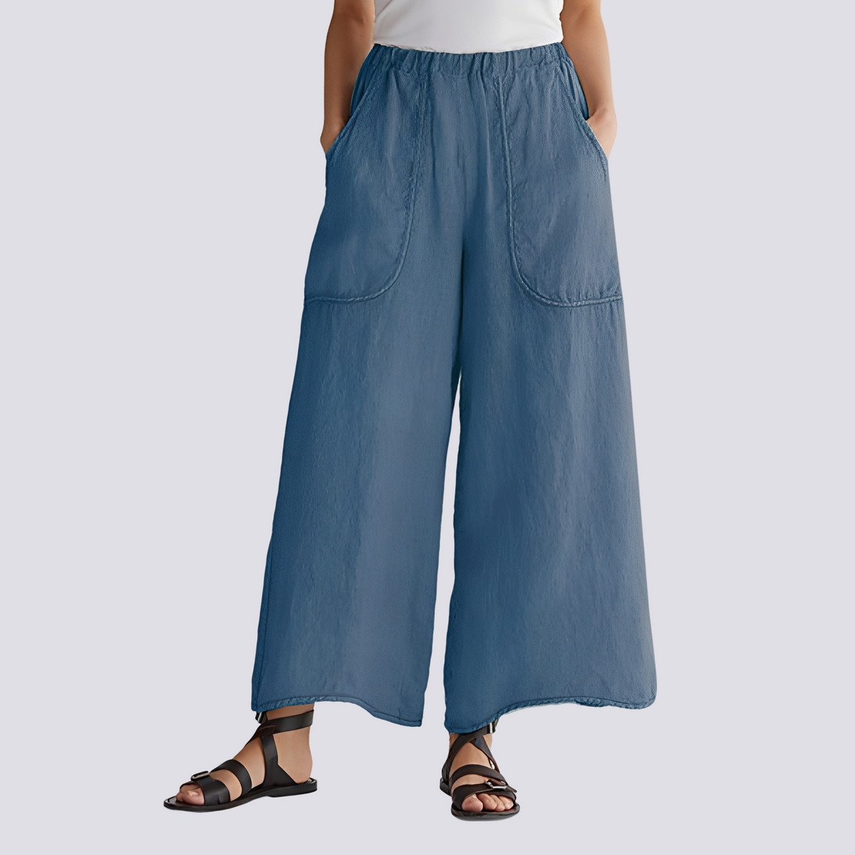Angela - Pantalon large décontracté pour femmes