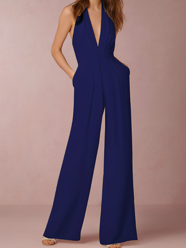 Katie - Combinaison femme chic avec jambes larges