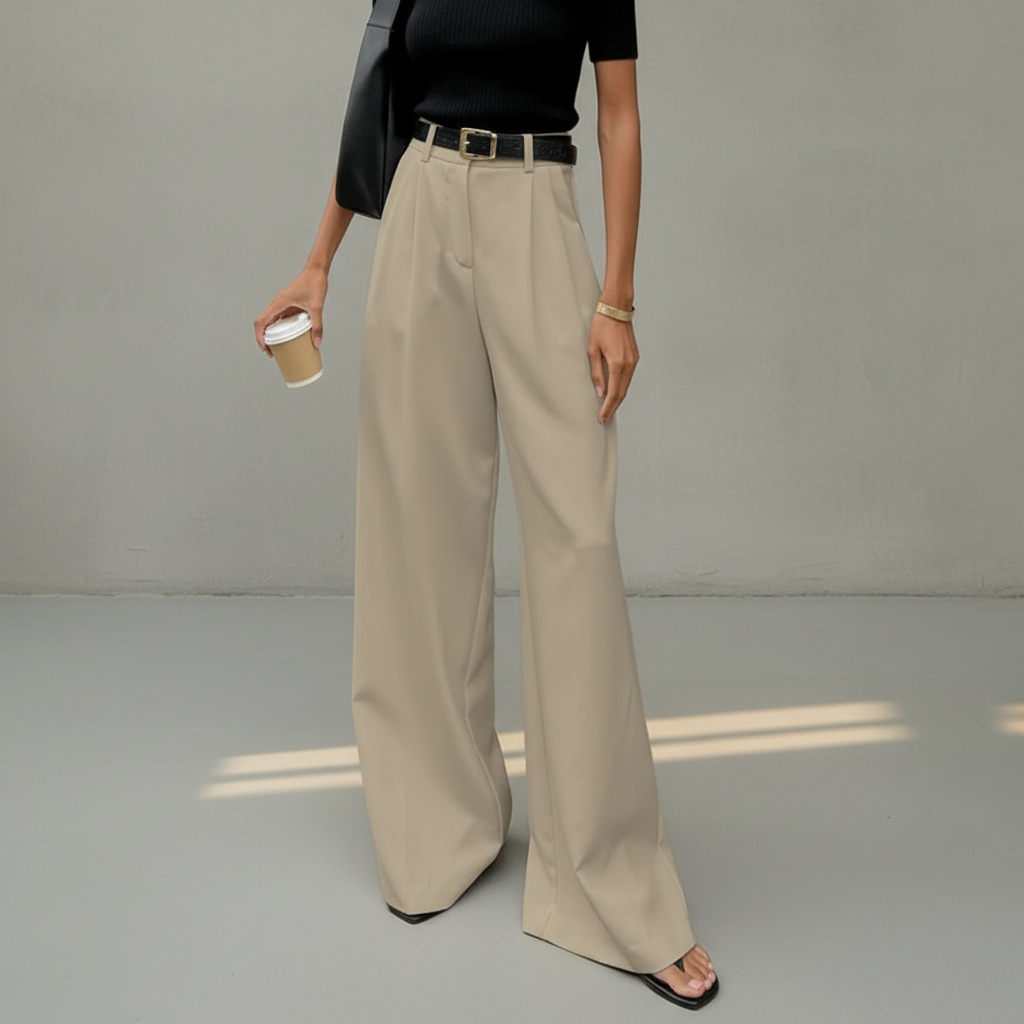 Marlene - Pantalon chic à jambes larges