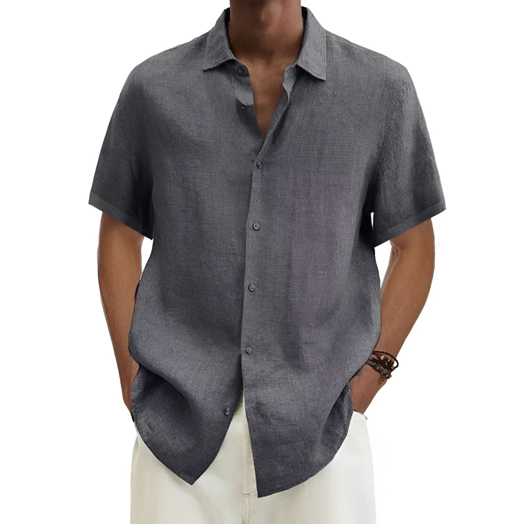 Aamon - Chemise d'été aérée pour homme