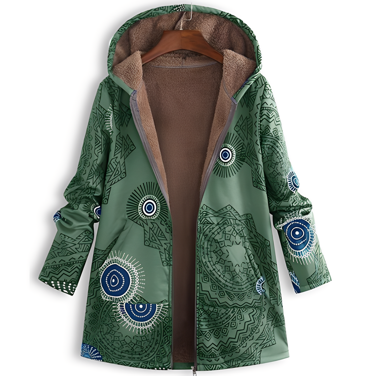 Olyvia - Veste vintage à motif pour femmes