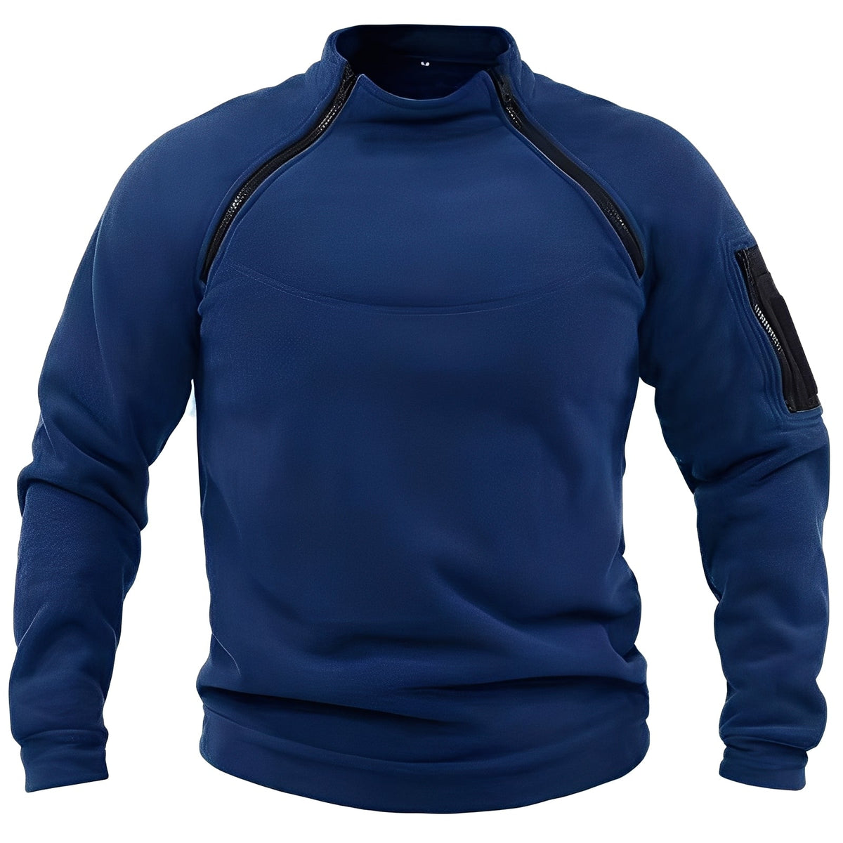 Wilbur - Pull en polaire sport avec fermeture éclair pour hommes