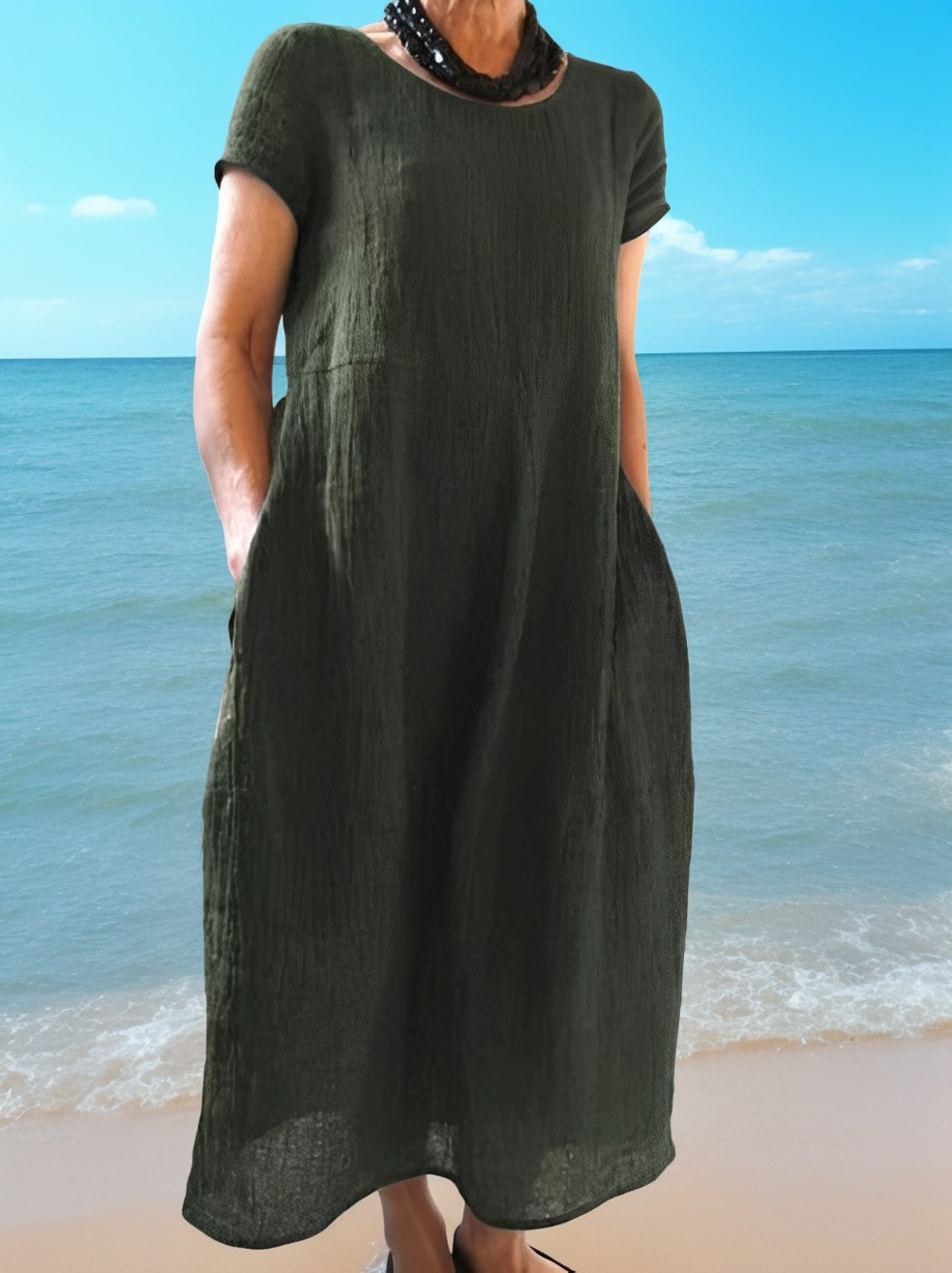 Allie - Robe courte décontractée et ample pour femmes