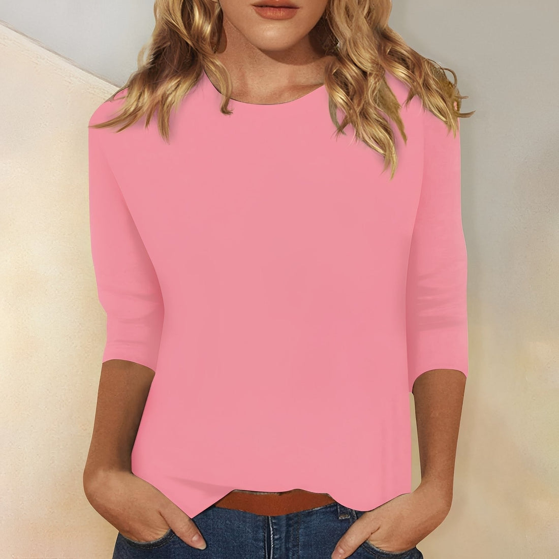 Katherina - T-shirt à col rond agréable à porter