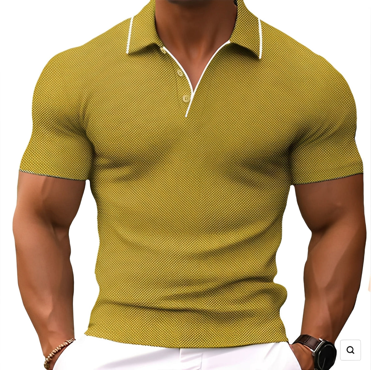 Alvin - Polo ajusté pour hommes