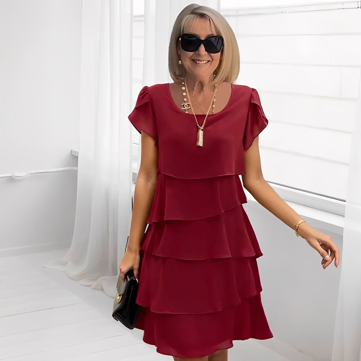 Claudia - Robe en chiffon chic pour femmes