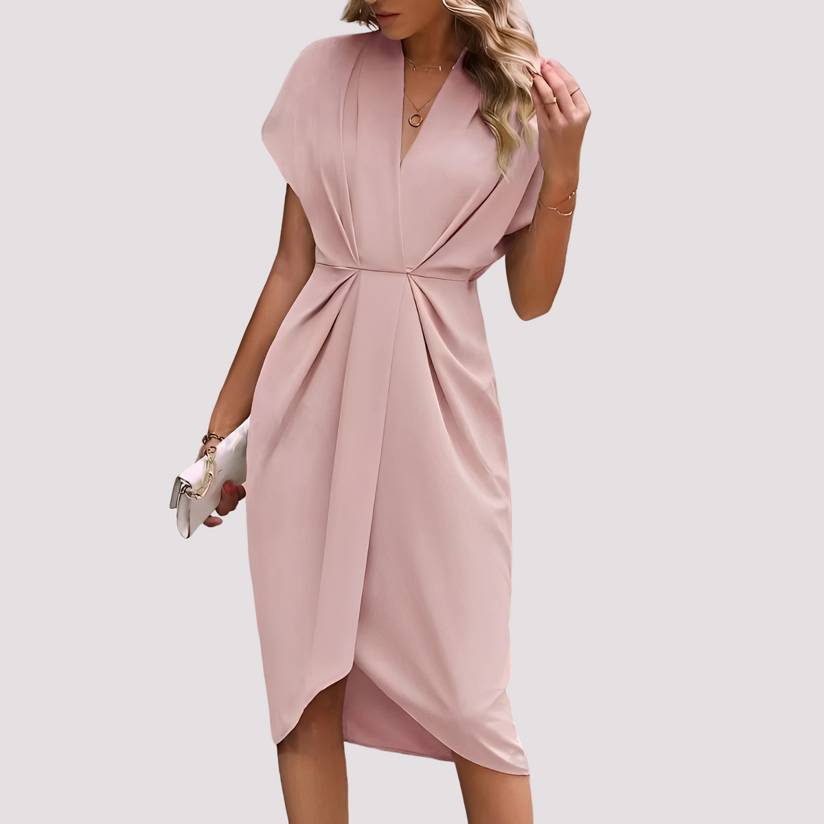 Gwen - Robe Midi Élégante Fendue