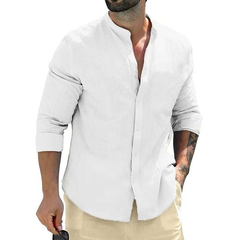 Dominic - Chemise décontractée à manches longues pour hommes