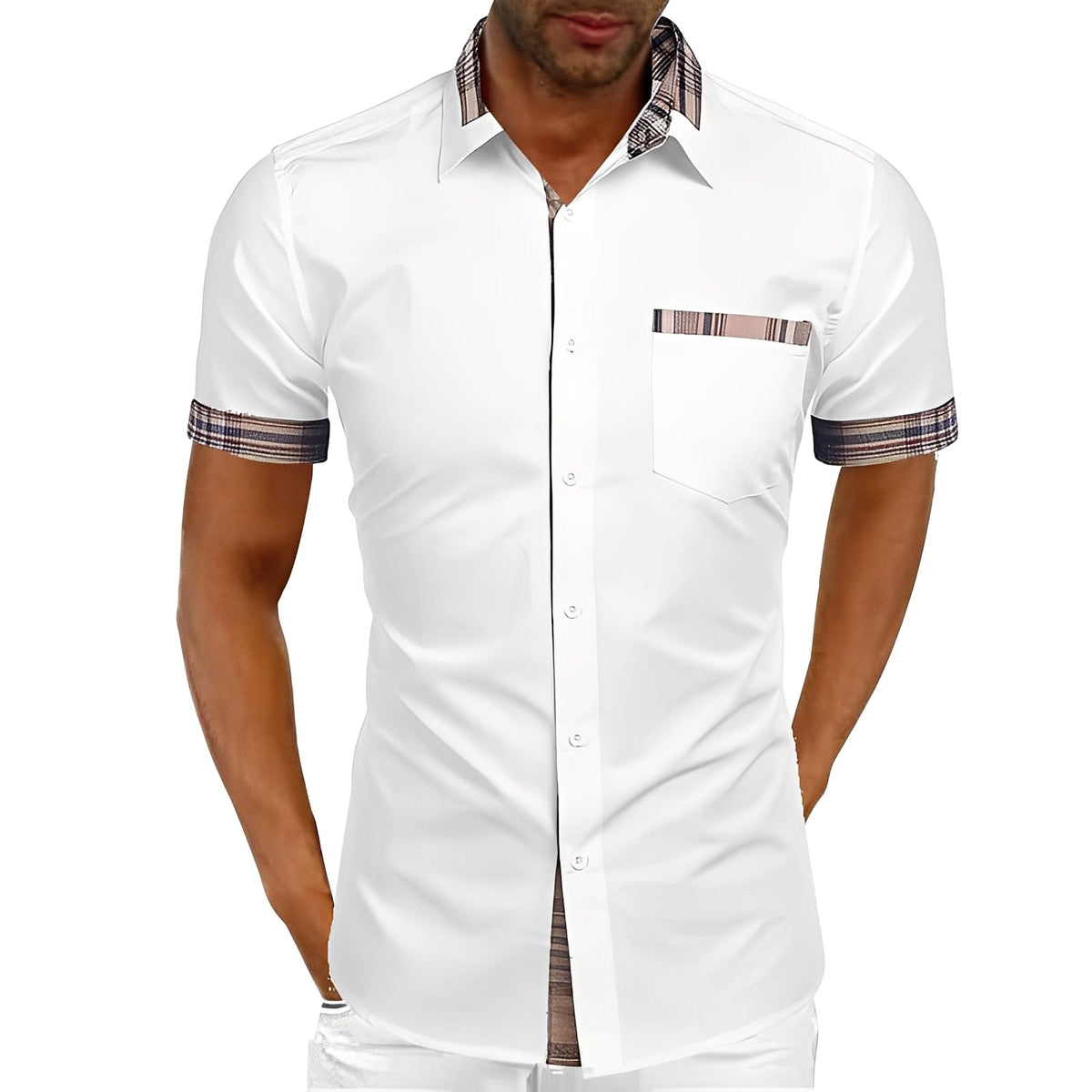 Marvin - Chemise décontractée à manches courtes pour hommes