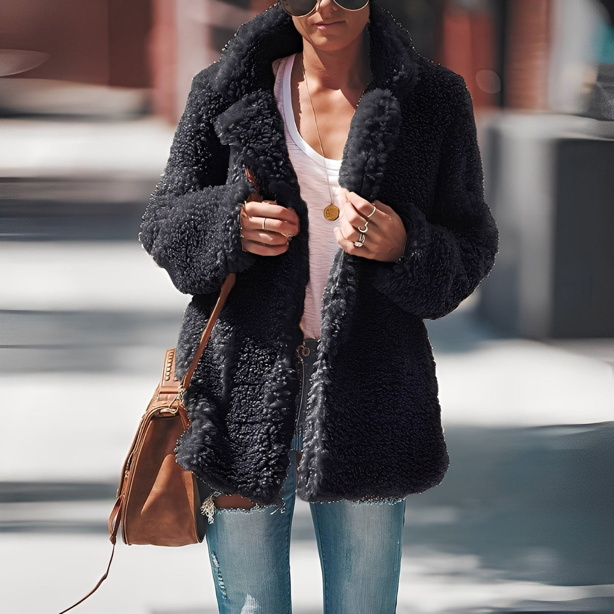 Catharine - Veste en polaire épaisse et stylée pour femmes