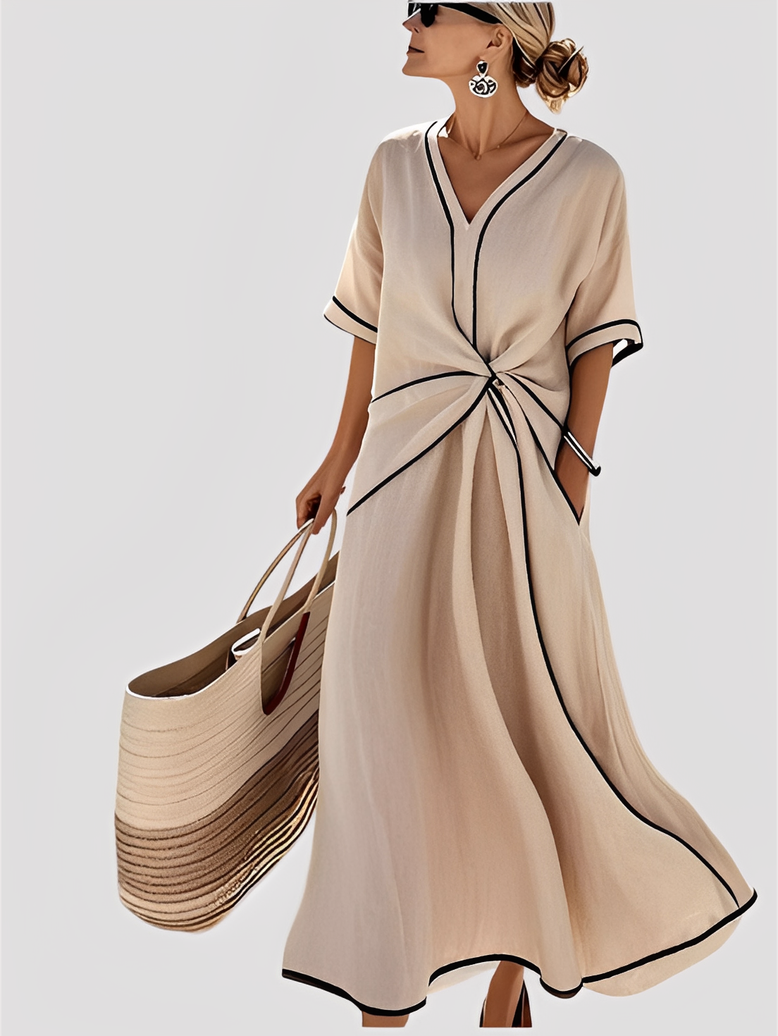 Mabel - Robe maxi chic et ample pour femmes