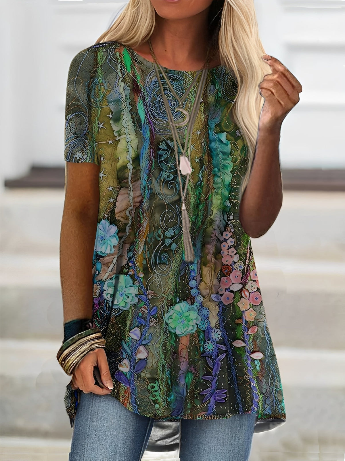 Rita - Blouse chic à manches courtes pour femmes