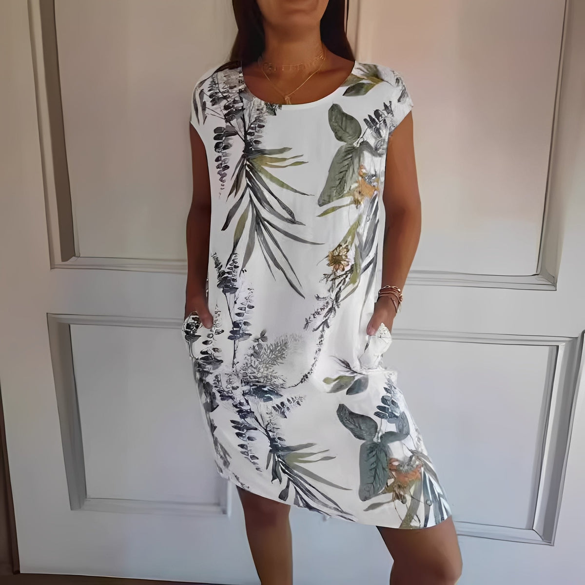 Katherine - Robe large imprimée pour femmes