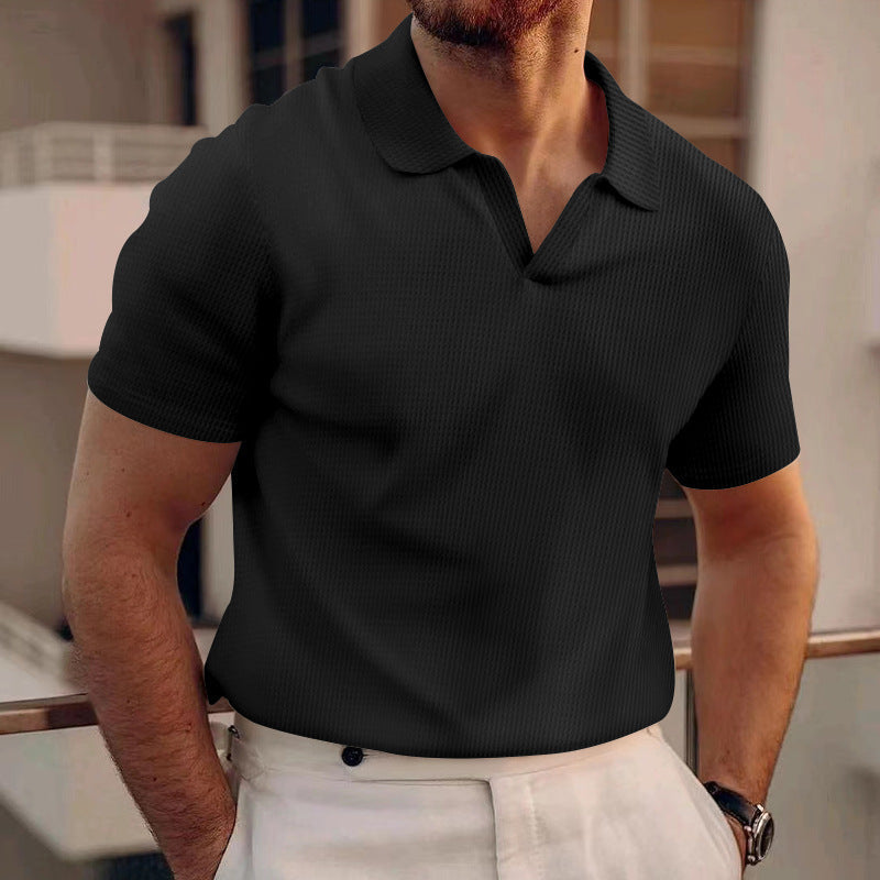 Ollie - Polo gaufré décontracté pour hommes