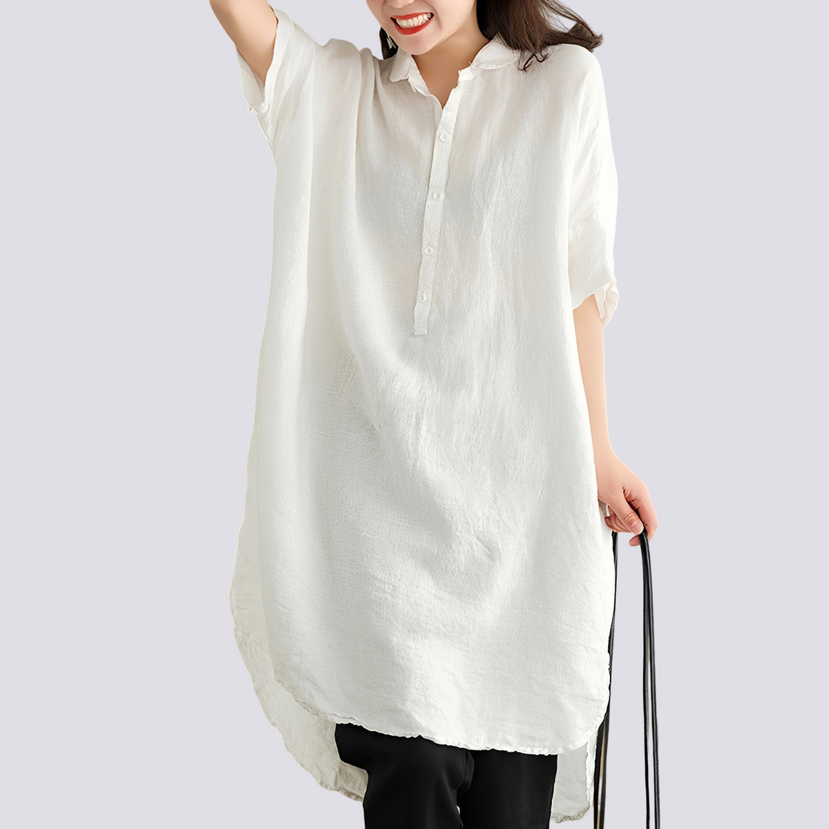 Deborah - Robe-chemise large et décontractée pour femmes