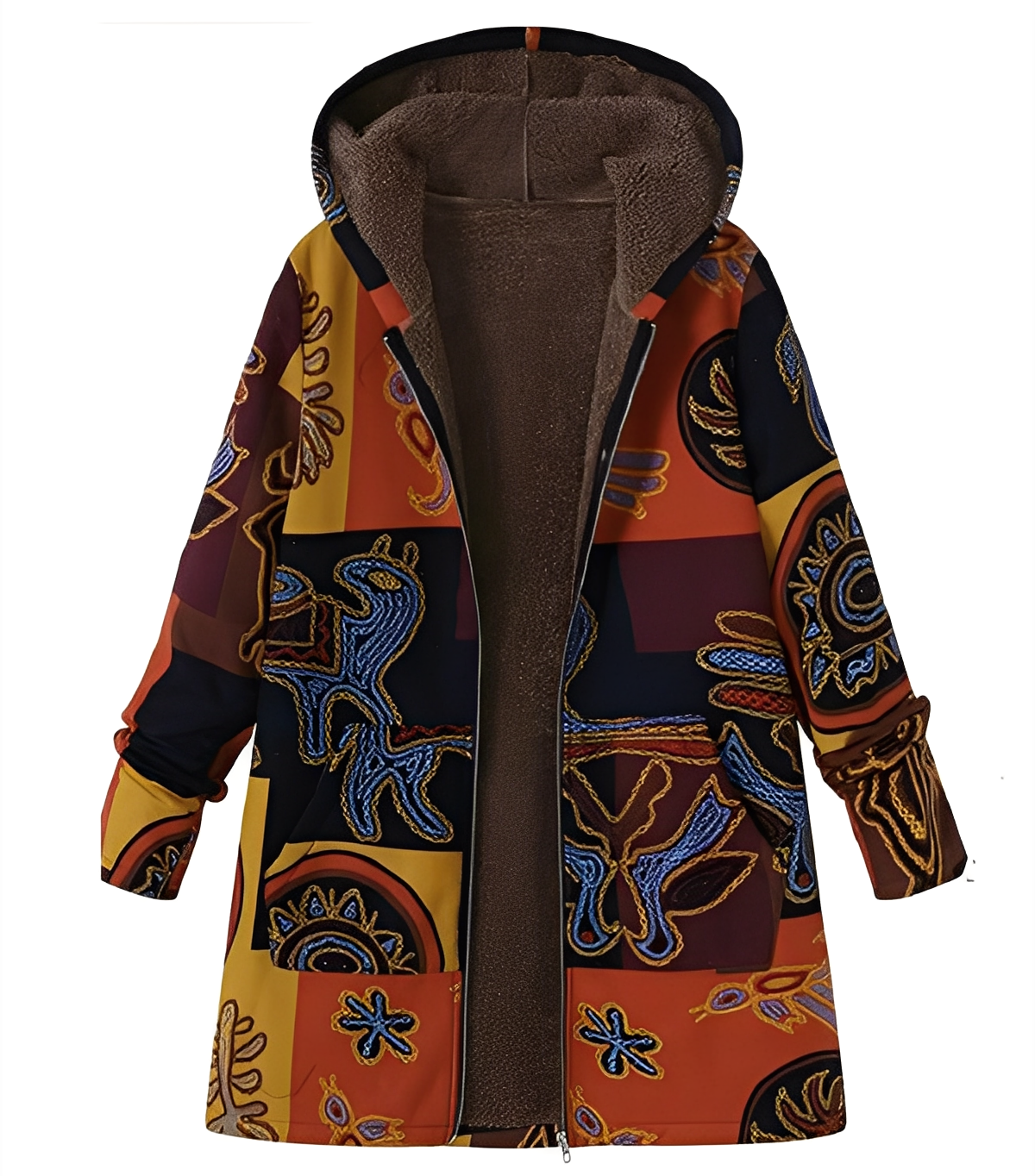 Jaslene - Classique, épaisse, chaude parka-veste pour femmes