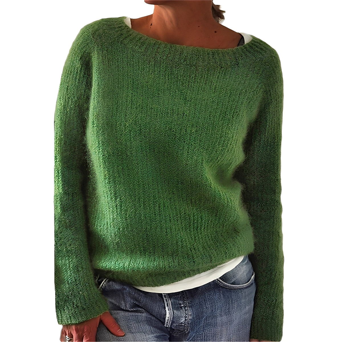 Angelia - Pull chaud et décontracté en tricot doux pour femmes