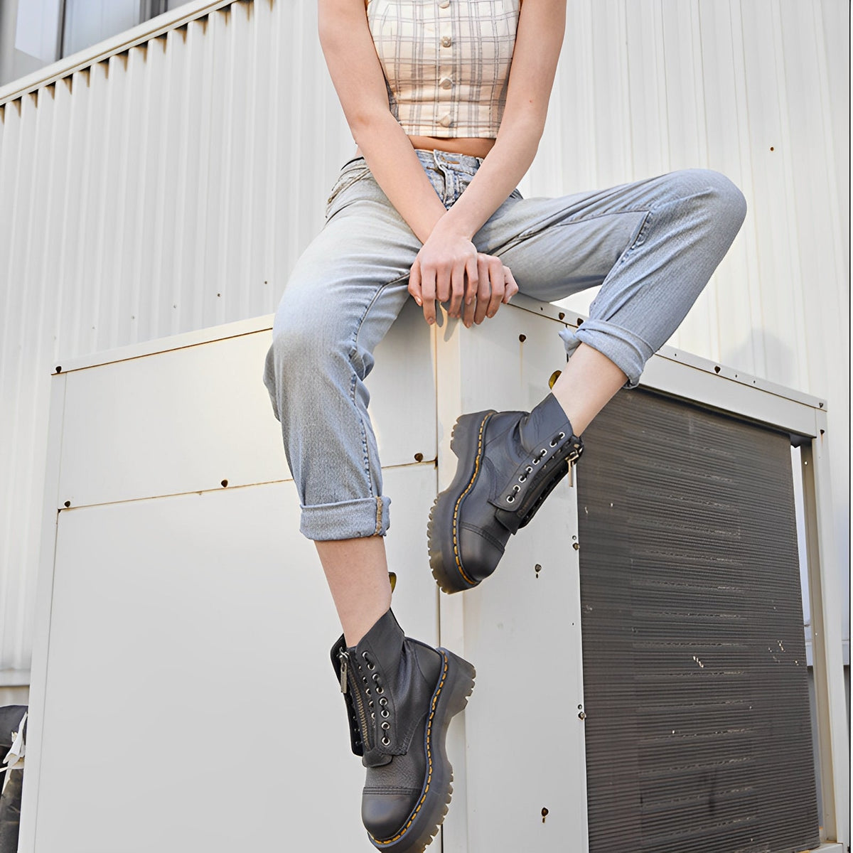 Payton - Bottes casual à talons épais pour femmes