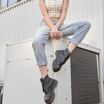Payton - Bottes casual à talons épais pour femmes
