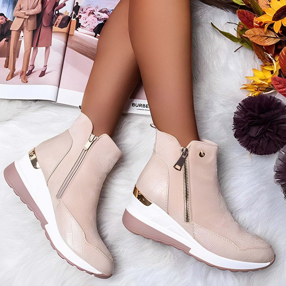 Deonne – Bottes compensées pour femme