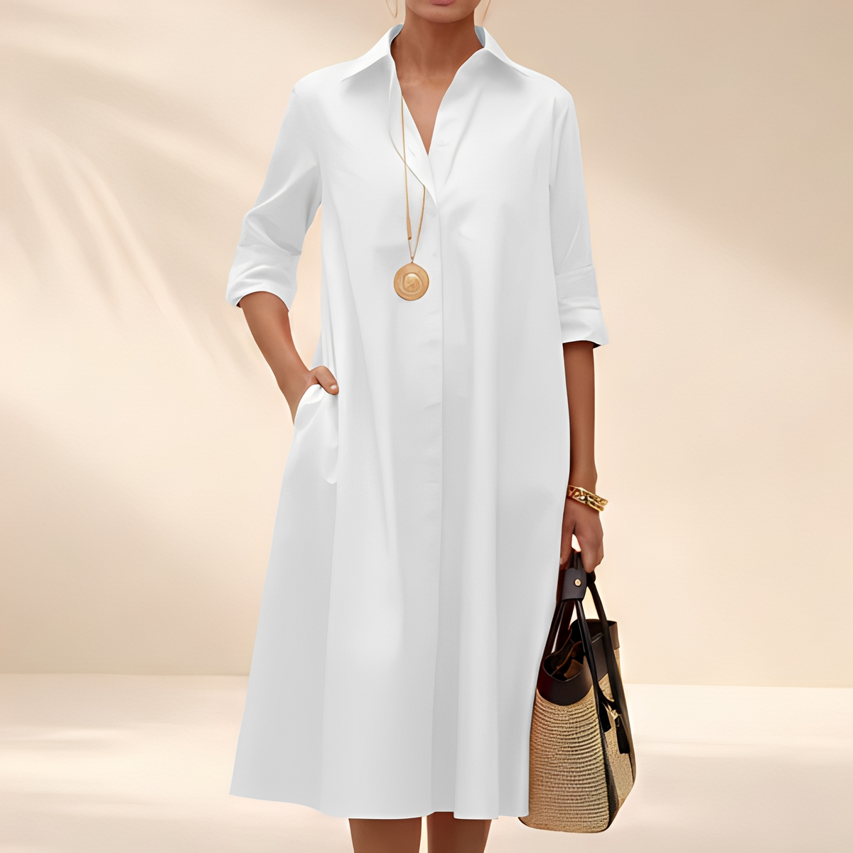 Eljenne - Robe chemise légère pour femme