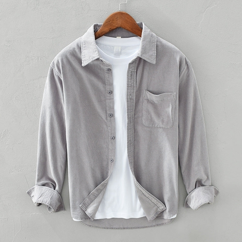 Samuel - Chemise surchemise décontractée à manches longues pour hommes