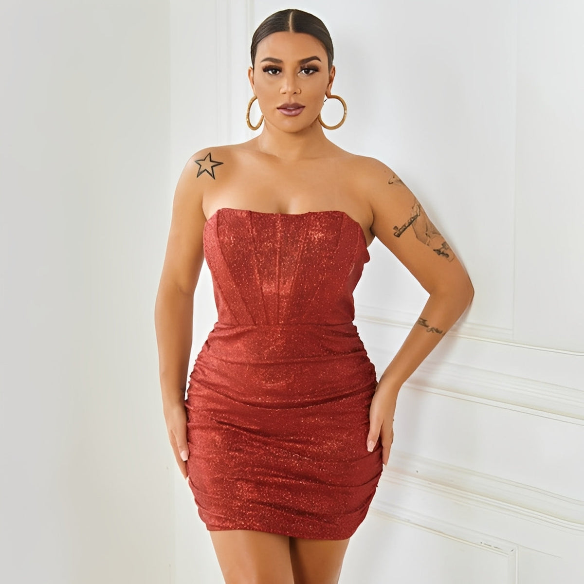 Isobelle - Mini-robe chic avec corset pour femmes
