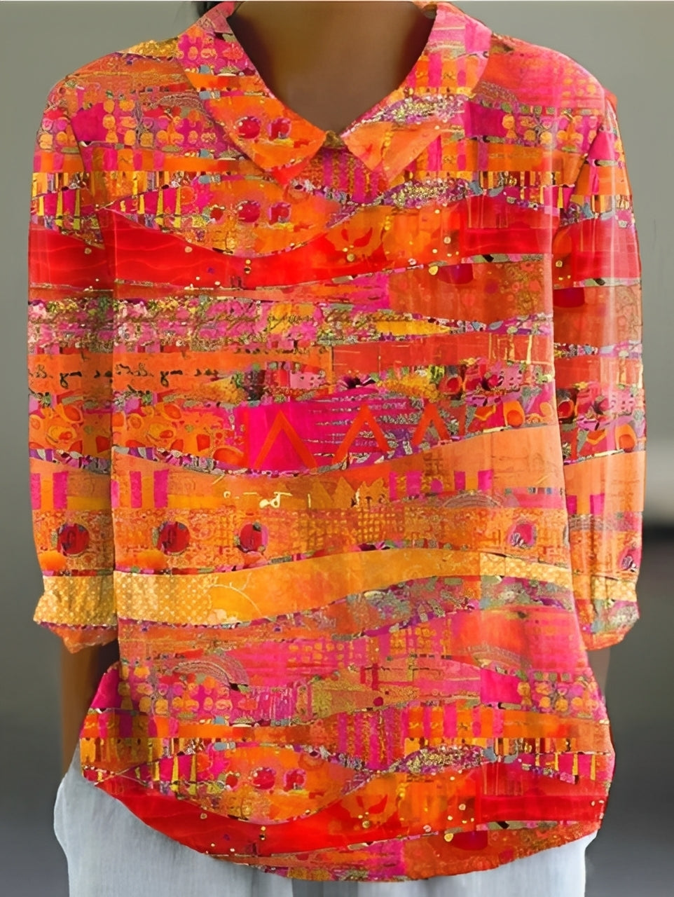 Alfie - Chemise ample décorée élégante pour femmes
