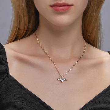 Collier Ailes d'Amour - Chaîne Cœurs et Ailes